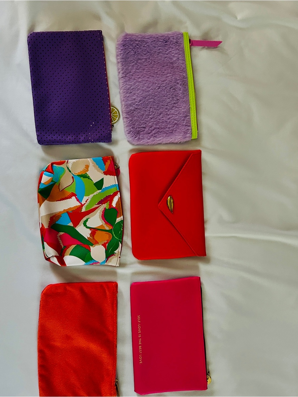 Ipsy cosmetics bags- set of 6